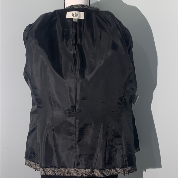 Le Suit Paisley Blazer Suit size 10P - Picture 6 of 10